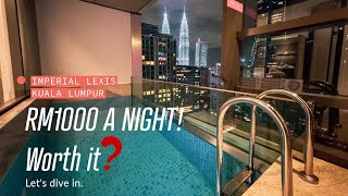 Inside a Hotel Room with a Private Pool amp Glass Floor Skydeck  The Imperial Lexis [upl. by Haleemak]