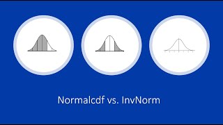 Calculating Probabilities and Zscores of Normal Distributions Normalcdf vs InvNorm [upl. by Aihsiek]