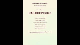 R Wagner quotDAS RHEINGOLDquot San Francisco Opera 92672 Stewart Lilova Rintzler Napier Suitner [upl. by Harrietta]