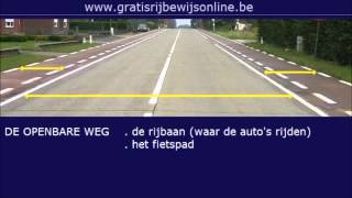 GRATIS RIJBEWIJS ONLINE 1 Rijbewijs B  DE OPENBARE WEG  DE RIJBAAN [upl. by Loziram192]