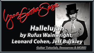 Hallelujah by Rufus Wainwright  Leonard Cohen  Guitar Lesson [upl. by Spillihp]