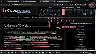 A Game of Division  Codeforces Round 992 Div 2  CP in Bangla  Java solution [upl. by Darryl]
