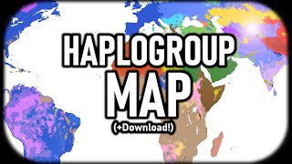 Haplogroup Map of the World Your Genetic Surname Download Link [upl. by Llabmik294]