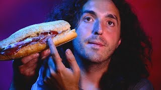 ASMR Vacation Stories and Giant Italian Salami Sandwich 먹방 [upl. by Eirrod]