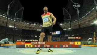 Harting becomes World Champ at home  from Universal Sports [upl. by Daraj529]