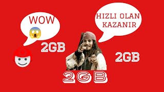 Vodafone Bedava 2GB  Vodafone yeni kampanya [upl. by Ynnav]