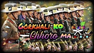 Brittish Gurkha Gorkhali ko chhoro ma Song Subtitles Lyrics [upl. by Dian68]