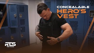 RTS Tactical Concealable Heros Vest  Be Fearless [upl. by Ahsinawt]