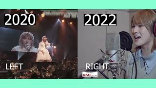 Okada Nana  岡田 奈々【Homura】 Comparison 2020 amp 2022 [upl. by Aner693]