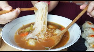 ASMR MUKBANG MIE BAKSO HOMEMADE DAN DIMSUM AYAM  MUKBANG INDONESIA [upl. by Duwad]