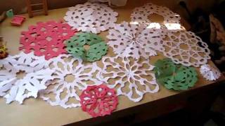 how to make a paper snowflake [upl. by Eiuqnimod89]