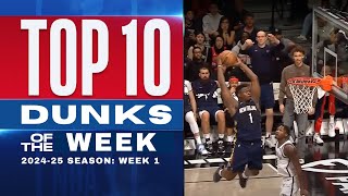 NBA’s Top 10 Dunks of the Week  202425 Season Week 1 🏀🔥 basketball nba top10 dunk [upl. by Krenek]