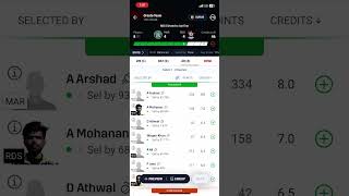 MAR VS RDS FINAL TEAM marvsrds dream11prediction dream11team cricketprediction gameplay dream [upl. by Kaplan]