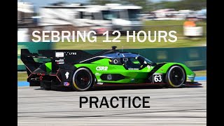 2024 Sebring 12 Hours Practice [upl. by Hahsi]