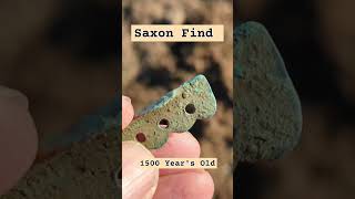 WOW Saxon Clasp 1500 years old metaldetecting youtubeshorts subscribe shorts shortvideo [upl. by Arodasi62]