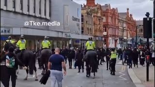 BREAKING FOOTAGE🚨BOLTON PROTESTERS CLASH WITH MUSLIMS MDL [upl. by Kirtley]