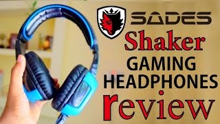 Sades Shaker SA906 Review GAMING HEADPHONES [upl. by Esirehc]