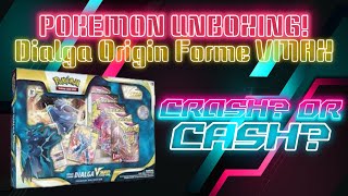 Pokemon Unboxing “Crash Or Cash” Dialga Origin Forme VMAX Premium Collection [upl. by Tima]