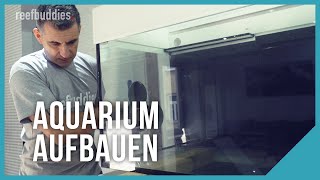 Meerwasser Aquarium Aufbau 300 L Folge 1  reefbuddies [upl. by Northrop]