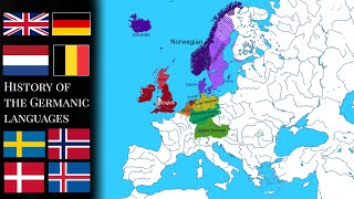 History of the Germanic languages in Europe Timeline [upl. by Adnohs]