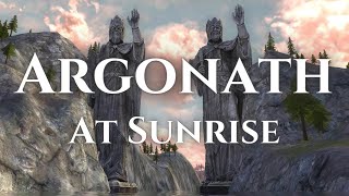 LOTRO  Argonath Music and Ambience  Sunrise [upl. by Clyte537]