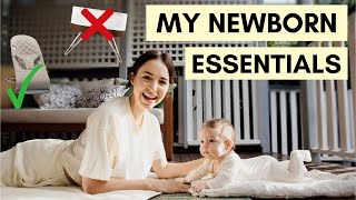 My Newborn Essentials What Ive Used Everyday amp What I Regret Buying [upl. by Charbonnier]