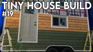 Beveled Cedar Siding  DIY Tiny House Build [upl. by Nestor]