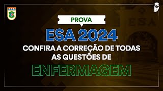 Questão 46 Enfermagem  Gabarito ESA 2024 [upl. by Aileno615]