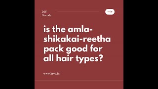 amla reetha shikakai powder hair pack benefits  does it suit everyone [upl. by Chaunce]