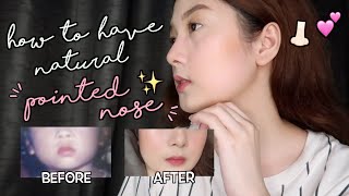 How To Have Pointed Nose Naturally  No Surgery  Philippines  PixiePeach ♥ [upl. by Ellenhoj]