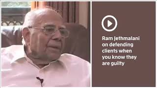 Ram Jethmalani on defending Harshad Mehta in 1992 Scam [upl. by Welsh]