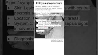 Ecthyma gangrenosum [upl. by Scherman]