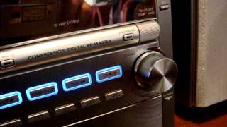 Panasonic SCPM28 HiFi Stereo Sound System  5 CD Cassette Aux iPod Radio [upl. by Suirtimid]