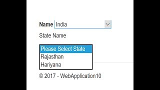 Cascade DropdownList Select List  in ASPNET Core Part1 [upl. by Pepe]