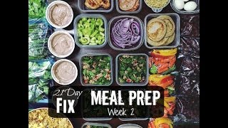 21 Day Fix Meal Plan and Prep [upl. by Durer62]