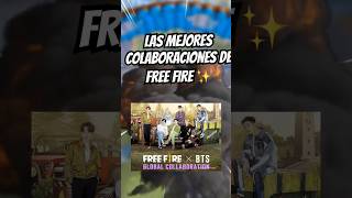 Las mejores colaboraciones de free Fire freefire garena videojuegos [upl. by Quirita]