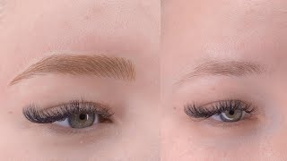 Microblading full procedure by PMU Master Mersy [upl. by Ahpla397]