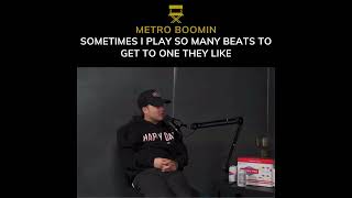 Metro Boomin Talks ABOUT PLAYING MANY BEATS FOR AN ARTIST TO PICK ONEmetroboomin [upl. by Vivie]