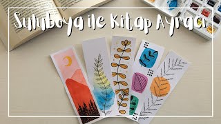 Suluboya ile Kitap Ayracı  Kolay Kitap Ayracı Yapımı [upl. by Jennifer]