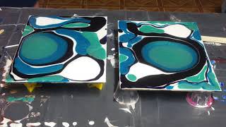 10Diptych Resin Pour [upl. by Ethe]