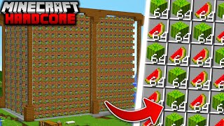 Building AUTOMATIC FARMS in Minecraft Hardcore 7 [upl. by Ardeen98]