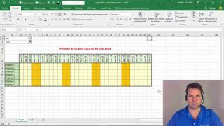 Fonction Date Excel pour créer des dates dynamiques [upl. by Agni]