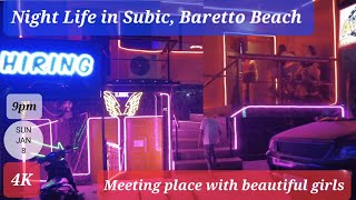 Night Life in Subic Baretto at Night Meeting Place with Beautiful Girls in the Philippines [upl. by Barbabas]