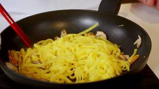 ⭐ Tagliatelle La Pasta di Camerino con funghi porcini ⭐ [upl. by Pomona]