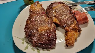 Two Air Fryer Frozen Steaks Lets Eat 😄 [upl. by Darius]