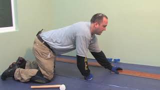 How to Install Laminate Flooring TapEnd Joint Including Moisture Barrier  LL Flooring [upl. by Trotta]