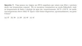 OBF 2024  1ª FASE  NÍVEL JR Q2  NÍVEL I Q2  NÍVEL II Q7  ESCALAS TERMOMÉTRICAS [upl. by Mcspadden692]