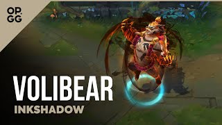 Ink Shadow Volibear – OPGG Skin Review – League of Legends [upl. by Ahsinor]