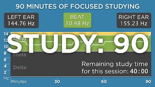 v2 90 Minutes of Focused Studying The Best Binaural Beats [upl. by Krischer]