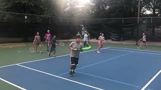 Group practice for Team Tennis at Spring Woodlands Tennis Academy [upl. by Ttereve]